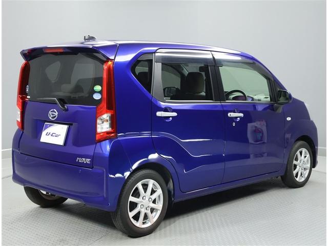 ムーヴ Ｘ　ＳＡＩＩ　衝突被害軽減Ｂ　フルフラット　盗難防止　横滑り防止装置　助手席エアバッグ　オートエアコン　ベンチシート　キーレス　スマキー　ＡＢＳ　パワーウィンドウ　アルミホイール　運転席エアバッグ（3枚目）