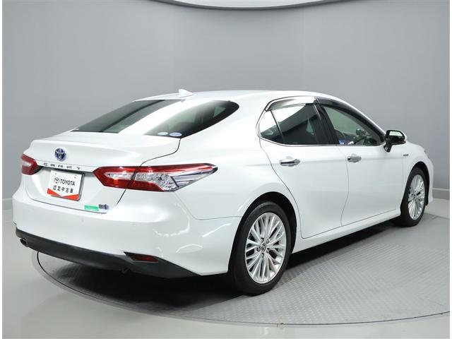 カムリ Gレザーパッケージ 衝突被害軽減 定期点検記録簿 LEDランプ 横滑り防止 本革シート 電動シート イモビライザー エアバッグ キーフリー オートクルーズ ABS ドライブレコーダ オートエアコン パワーウインドウ(3枚目)