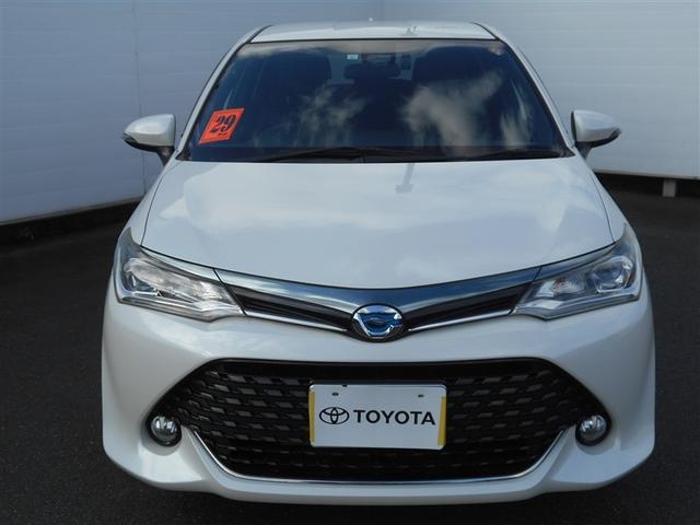 カローラフィールダー ハイブリッドG ダブルバイビー PCS インテリキー 横滑防止 フルセグTV メンテナンスノート LEDヘッドライト オートエアコン ETC DVD再生 アルミホイール キーフリーシステム サイドエアバッグ ナビTV ABS(3枚目)