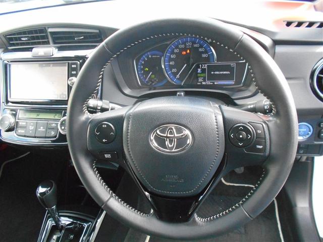 カローラフィールダー ハイブリッドG ダブルバイビー PCS インテリキー 横滑防止 フルセグTV メンテナンスノート LEDヘッドライト オートエアコン ETC DVD再生 アルミホイール キーフリーシステム サイドエアバッグ ナビTV ABS(25枚目)