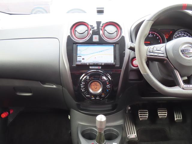 ノート ニスモ S ドライブレコーダー バックカメラ ナビ TV アルミホイール オートライト LEDヘッドランプ スマートキー 電動格納ミラー MT 盗難防止システム 衝突安全ボディ ABS ESC CD DVD再生(71枚目)