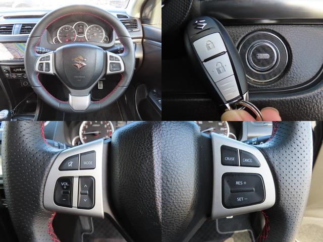 スイフトスポーツ ベースグレード ナビ TV オートクルーズコントロール アルミホイール オートライト スマートキー MT 盗難防止システム 衝突安全ボディ ABS ESC CD USB ミュージックプレイヤー接続可(24枚目)