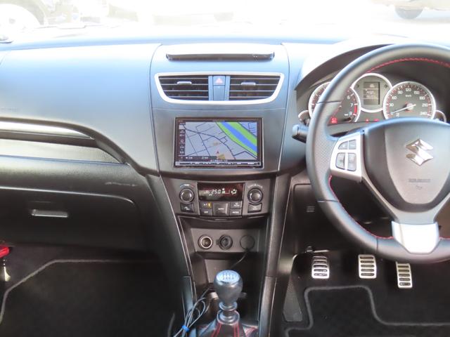 スイフトスポーツ ベースグレード ナビ TV オートクルーズコントロール アルミホイール オートライト スマートキー MT 盗難防止システム 衝突安全ボディ ABS ESC CD USB ミュージックプレイヤー接続可(61枚目)