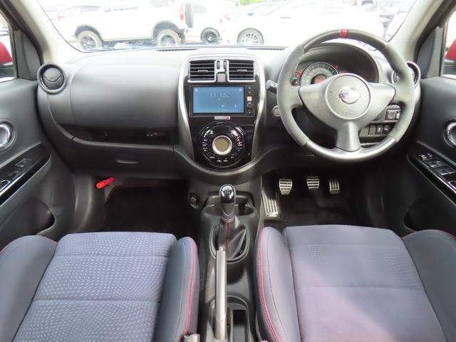 マーチ ニスモ　Ｓ　ＥＴＣ　アルミホイール　オートライト　スマートキー　電動格納ミラー　ＭＴ　盗難防止システム　衝突安全ボディ　ＡＢＳ　ＥＳＣ　Ｂｌｕｅｔｏｏｔｈ　エアコン　パワーステアリング　パワーウィンドウ（2枚目）