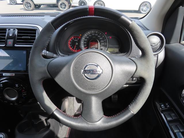 マーチ ニスモ　Ｓ　ＥＴＣ　アルミホイール　オートライト　スマートキー　電動格納ミラー　ＭＴ　盗難防止システム　衝突安全ボディ　ＡＢＳ　ＥＳＣ　Ｂｌｕｅｔｏｏｔｈ　エアコン　パワーステアリング　パワーウィンドウ（3枚目）