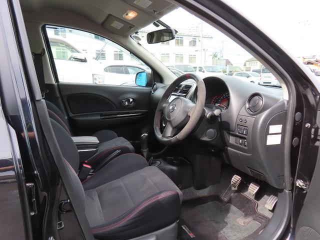 マーチ ニスモ　Ｓ　ＥＴＣ　バックカメラ　ナビ　ＴＶ　アルミホイール　スマートキー　電動格納ミラー　ＭＴ　盗難防止システム　衝突安全ボディ　ＡＢＳ　ＥＳＣ　ＣＤ　ＤＶＤ再生　ＵＳＢ　ミュージックプレイヤー接続可（32枚目）