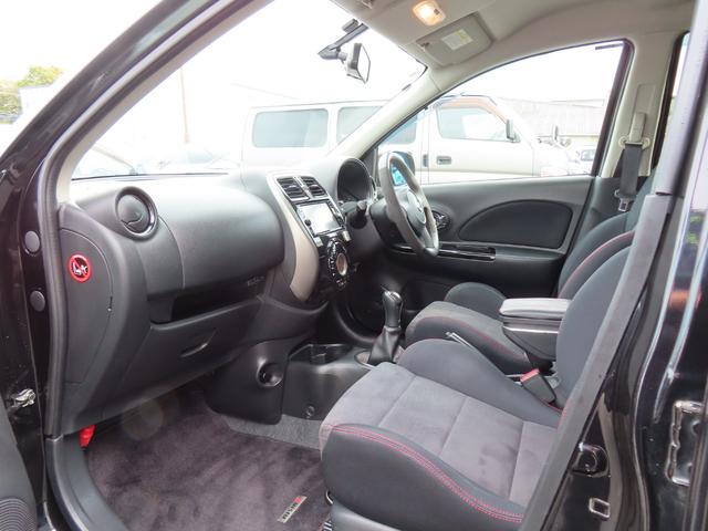 マーチ ニスモ　Ｓ　ＥＴＣ　バックカメラ　ナビ　ＴＶ　アルミホイール　スマートキー　電動格納ミラー　ＭＴ　盗難防止システム　衝突安全ボディ　ＡＢＳ　ＥＳＣ　ＣＤ　ＤＶＤ再生　ＵＳＢ　ミュージックプレイヤー接続可（34枚目）