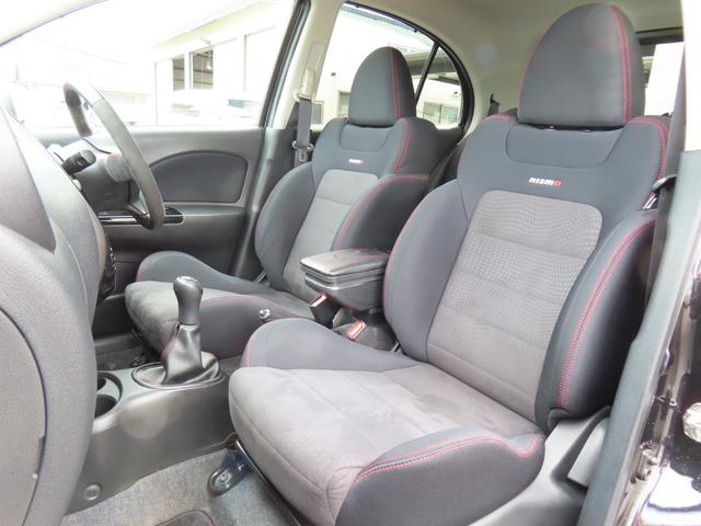 マーチ ニスモ　Ｓ　ＥＴＣ　バックカメラ　ナビ　ＴＶ　アルミホイール　スマートキー　電動格納ミラー　ＭＴ　盗難防止システム　衝突安全ボディ　ＡＢＳ　ＥＳＣ　ＣＤ　ＤＶＤ再生　ＵＳＢ　ミュージックプレイヤー接続可（35枚目）