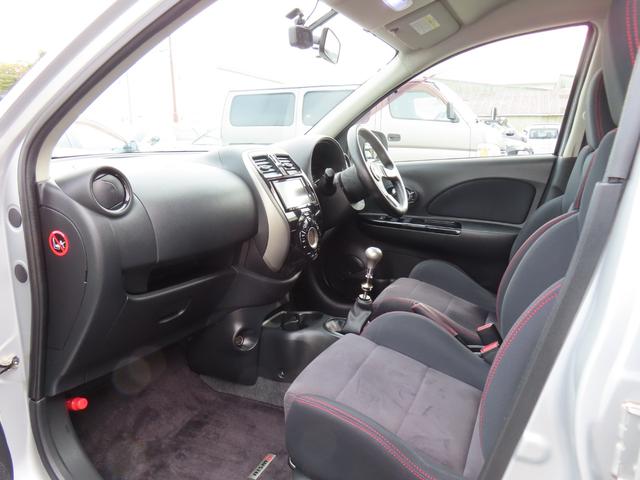 マーチ ニスモ　Ｓ　バックカメラ　ナビ　ＴＶ　アルミホイール　オートライト　スマートキー　電動格納ミラー　ＭＴ　盗難防止システム　衝突安全ボディ　ＡＢＳ　ＥＳＣ　ＣＤ　ＤＶＤ再生　ＵＳＢ　ミュージックプレイヤー接続可（38枚目）