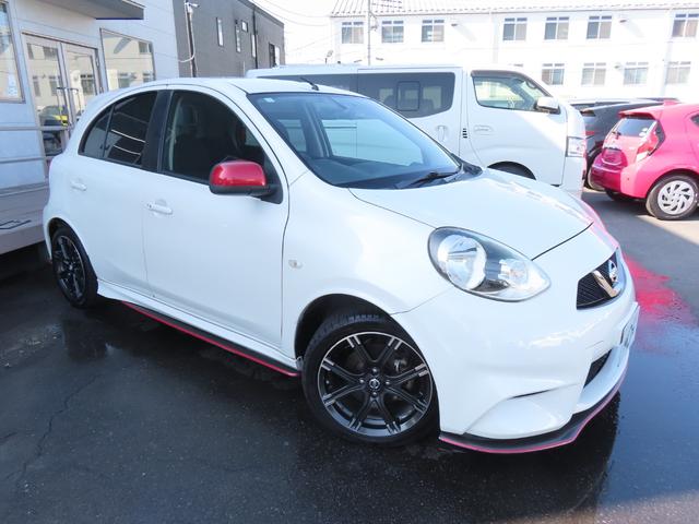 マーチ ニスモ　Ｓ　ＥＴＣ　ナビ　アルミホイール　オートライト　スマートキー　電動格納ミラー　ＭＴ　盗難防止システム　衝突安全ボディ　ＡＢＳ　ＥＳＣ　ＣＤ　ＤＶＤ再生　ミュージックプレイヤー接続可　Ｂｌｕｅｔｏｏｔｈ（17枚目）