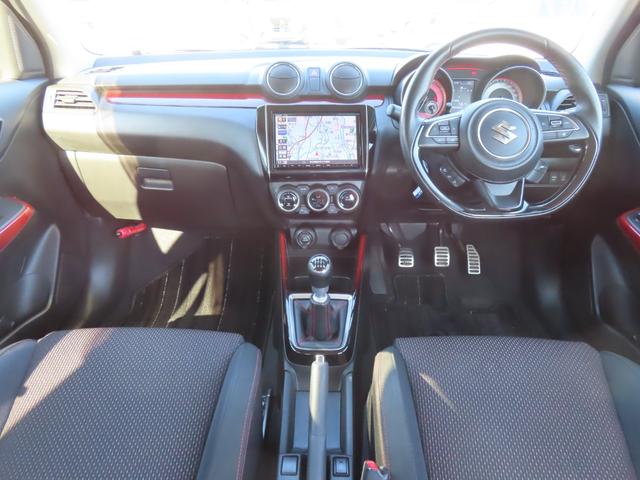 スイフトスポーツ ベースグレード　ドライブレコーダー　ＥＴＣ　全周囲カメラ　ナビ　ＴＶ　オートクルーズコントロール　レーンアシスト　衝突被害軽減システム　アルミホイール　オートライト　ＬＥＤヘッドランプ　スマートキー　シートヒーター（2枚目）
