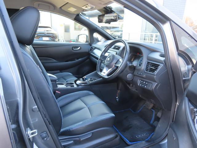 リーフ e+ G ドライブレコーダー ETC 全周囲カメラ ナビ TV クリアランスソナー オートクルーズコントロール 自動駐車システム 衝突被害軽減システム オートライト LEDヘッドランプ 革シート スマートキー(25枚目)