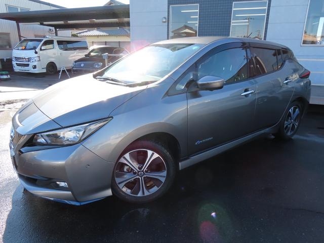 リーフ e+ G ドライブレコーダー ETC 全周囲カメラ ナビ TV クリアランスソナー オートクルーズコントロール 自動駐車システム 衝突被害軽減システム オートライト LEDヘッドランプ 革シート スマートキー(40枚目)