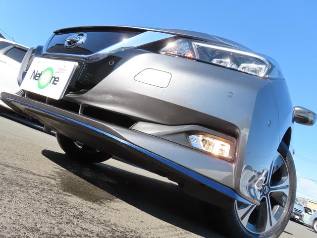 リーフ e+ G ドライブレコーダー ETC 全周囲カメラ ナビ TV クリアランスソナー オートクルーズコントロール 自動駐車システム 衝突被害軽減システム オートライト LEDヘッドランプ 革シート スマートキー(59枚目)