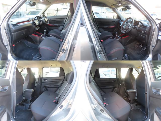 スイフトスポーツ ベースグレード ドライブレコーダー ETC クリアランスソナー オートクルーズコントロール レーンアシスト 衝突被害軽減システム アルミホイール オートライト LEDヘッドランプ スマートキー 電動格納ミラー(57枚目)