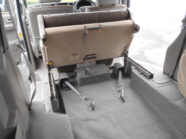 エブリイワゴン 　車いす移動車後部電動固定リアシート付　リモコン付　ハイルーフ　ドラレコ　社外ナビ　フルセグＴＶ　ＤＶＤ再生　ブルートゥース　キーレス　ＥＴＣ　社外アルミ　電動格納ミラー　チェーンベルト（7枚目）