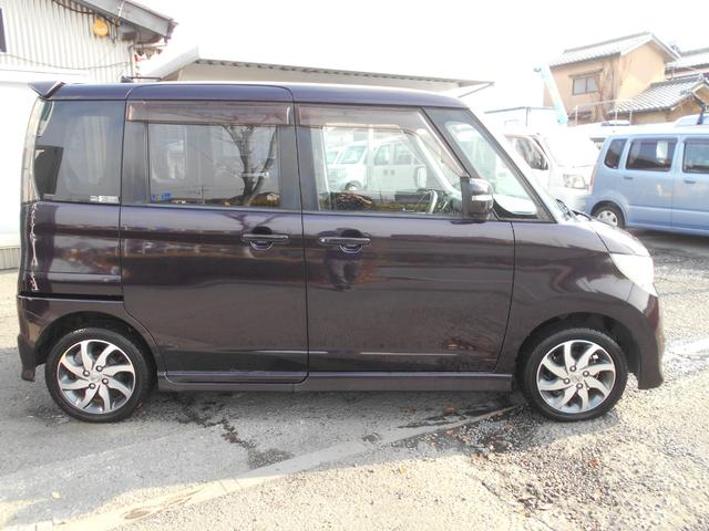 ルークス ハイウェイスター 新品ワンセグ付ナビ バックカメラ 新品ドラレコ パワースライドドア インテリキー プッシュスタート 社外オーディオ 純正アルミ 純正HID ウィンカーミラー リアスポイラー チェーンベルト(12枚目)