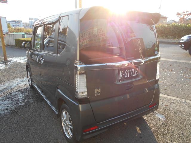 N-BOXカスタム G・Lパッケージ 純正ナビ ワンセグTV バックカメラ DVD再生 フリップダウンモニター 新品ドラレコ パワースライドドア スマートキー プッシュスタート ETC 純正アルミ 純正HID ウィンカーミラー Tチェーン(29枚目)
