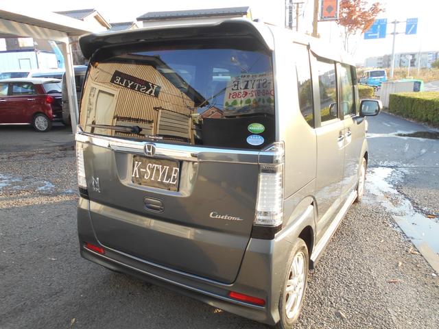 N-BOXカスタム G・Lパッケージ 純正ナビ ワンセグTV バックカメラ DVD再生 フリップダウンモニター 新品ドラレコ パワースライドドア スマートキー プッシュスタート ETC 純正アルミ 純正HID ウィンカーミラー Tチェーン(30枚目)