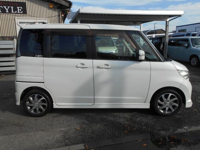 パレットSW TS ターボ 社外HDDナビ ワンセグTV DVD再生 新品ドラレコ 両側パワースライドドア スマートキー プッシュスタート ETC ウィンカーミラー 純正アルミ リアスポイラー 純正HID チェーンベルト(10枚目)