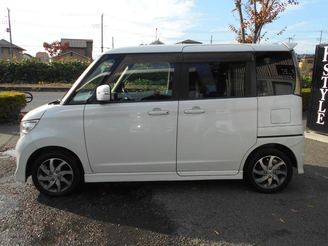 パレットSW TS ターボ 社外HDDナビ ワンセグTV DVD再生 新品ドラレコ 両側パワースライドドア スマートキー プッシュスタート ETC ウィンカーミラー 純正アルミ リアスポイラー 純正HID チェーンベルト(11枚目)