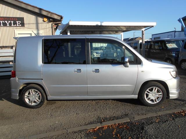 モビリオスパイク W HDDナビアクティブエディション 純正HDDインターナビ バックカメラ 新品ドラレコ パワースライドドア キーレス ETC 社外14インチアルミ エアロ リアスポイラー チェーンベルト(6枚目)