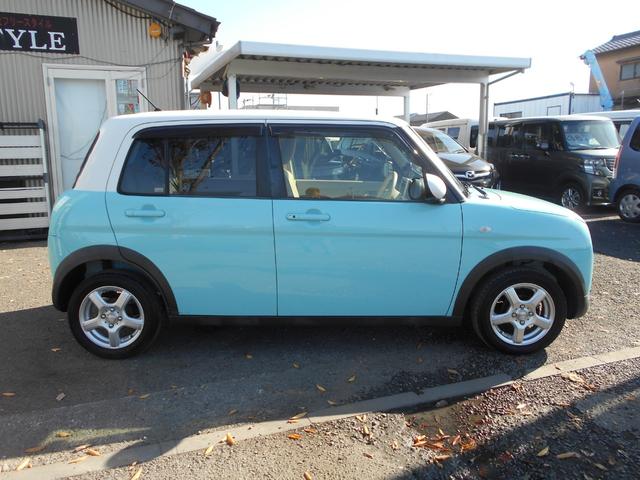 アルトラパン S 純正ナビ フルセグTV 全方位モニター Bカメラ DVD再生 ブルートゥース 新品ドラレコ レーダーブレーキサポート シートヒーター スマートキー プッシュスタート ETC 社外アルミ チェーンベルト(10枚目)