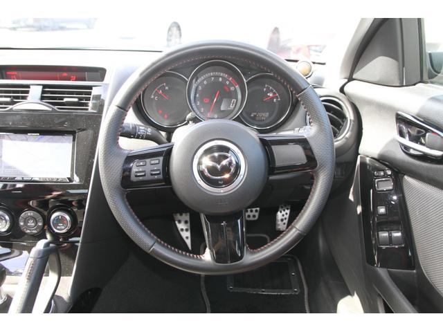 RX-8 スピリットR SDナビフルセグTV/ブルートゥース/バックモニター/ケンウッドツィーター/ケンウッドミラー型前後ドライブレコーダー/リアフォグランプ/フジツボマフラー/純正RECAROシート/車高調(6枚目)