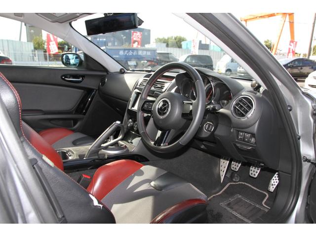 RX-8 スピリットR SDナビフルセグTV/ブルートゥース/バックモニター/ケンウッドツィーター/ケンウッドミラー型前後ドライブレコーダー/リアフォグランプ/フジツボマフラー/純正RECAROシート/車高調(13枚目)