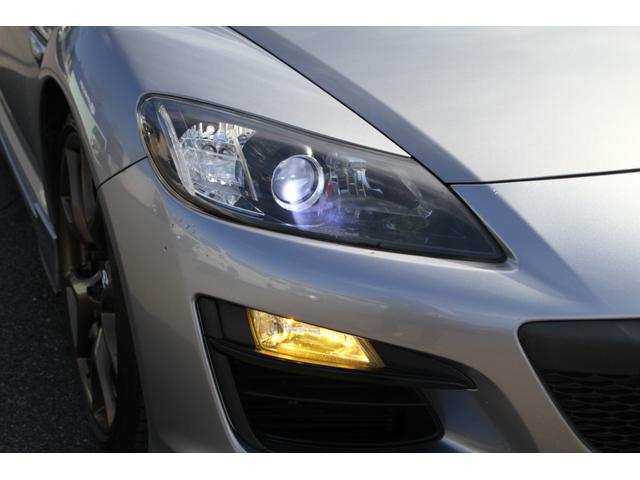 RX-8 スピリットR SDナビフルセグTV/ブルートゥース/バックモニター/ケンウッドツィーター/ケンウッドミラー型前後ドライブレコーダー/リアフォグランプ/フジツボマフラー/純正RECAROシート/車高調(34枚目)