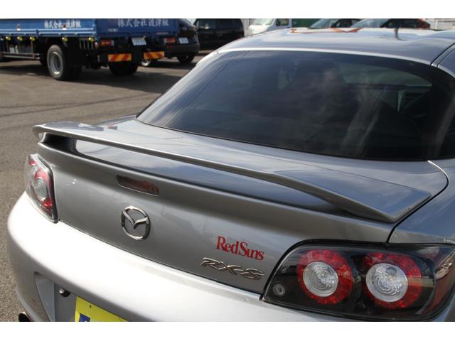 RX-8 スピリットR SDナビフルセグTV/ブルートゥース/バックモニター/ケンウッドツィーター/ケンウッドミラー型前後ドライブレコーダー/リアフォグランプ/フジツボマフラー/純正RECAROシート/車高調(35枚目)