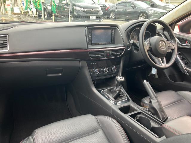 アテンザセダン XD Lパッケージ ディーゼルターボ 6速MT BOSE音響 黒革 衝突軽減ブレーキ レーダークルーズ フリップダウンモニター 社外メモリーナビ CD/DVD再生 Bカメラ トランクスルー スマートキー 純正19アルミ(46枚目)