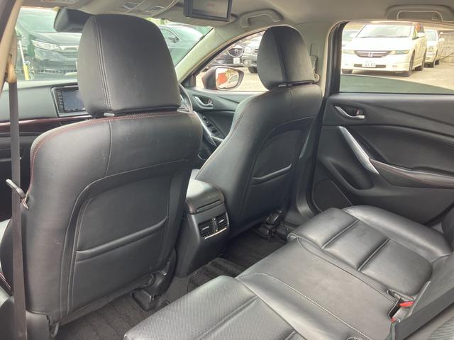 アテンザセダン XD Lパッケージ ディーゼルターボ 6速MT BOSE音響 黒革 衝突軽減ブレーキ レーダークルーズ フリップダウンモニター 社外メモリーナビ CD/DVD再生 Bカメラ トランクスルー スマートキー 純正19アルミ(52枚目)