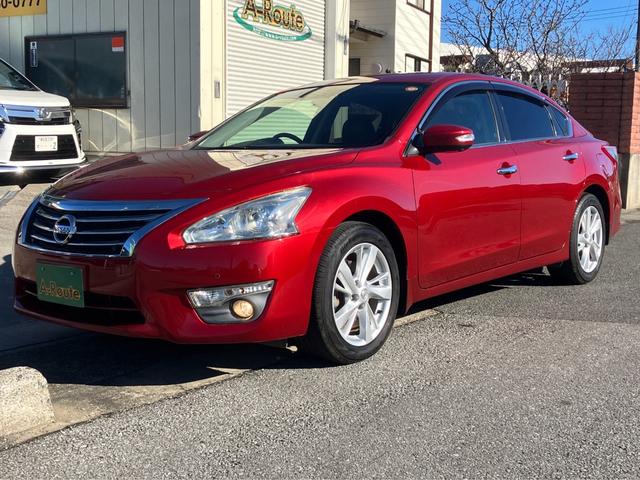 ティアナ XV ナビAVMパッケージ 黒革 サンルーフ 衝突軽減ブレーキ クルコン 全方位カメラ 助手席電動オットマン シートベンチレーション 地デジTV Bluetooth接続 純正メモリーナビ CD/DVD再生 ドラレコ 純正17AW(23枚目)