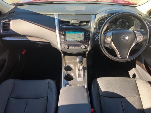 ティアナ XV ナビAVMパッケージ 黒革 サンルーフ 衝突軽減ブレーキ クルコン 全方位カメラ 助手席電動オットマン シートベンチレーション 地デジTV Bluetooth接続 純正メモリーナビ CD/DVD再生 ドラレコ 純正17AW(66枚目)