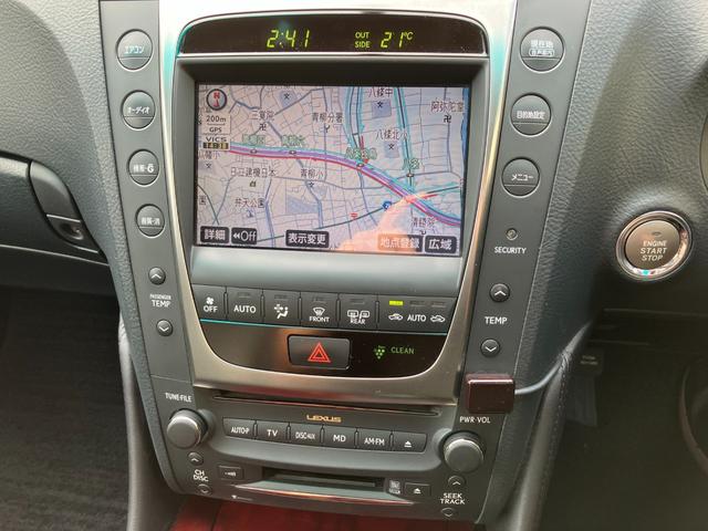 ＧＳ ＧＳ３５０　後期型　黒革　サンルーフ　シートベンチレーション　純正ＨＤＤナビ　ＣＤ　音楽録音　バックカメラ　スマートキー　ウッドコンビハンドル　ＡＦＳ　ＨＩＤ　フォグ　オートライト　リアスモーク施工　純正１８ＡＷ（19枚目）