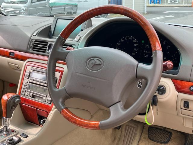 プログレ ＮＣ２５０　ウォールナットパッケージ　前期型　直６／１ＪＺ－ＧＥエンジン　本木パネル　ウッドコンビハンドル　キーレス　純正ＤＶＤナビ　ハーフシートカバー　純正アナログクロック　パワーシート　左右独立Ａ／Ｃ　電動ステアチルト　純正１５アルミ（48枚目）