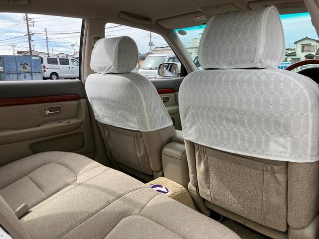 プログレ ＮＣ２５０　ウォールナットパッケージ　前期型　直６／１ＪＺ－ＧＥエンジン　本木パネル　ウッドコンビハンドル　キーレス　純正ＤＶＤナビ　ハーフシートカバー　純正アナログクロック　パワーシート　左右独立Ａ／Ｃ　電動ステアチルト　純正１５アルミ（52枚目）