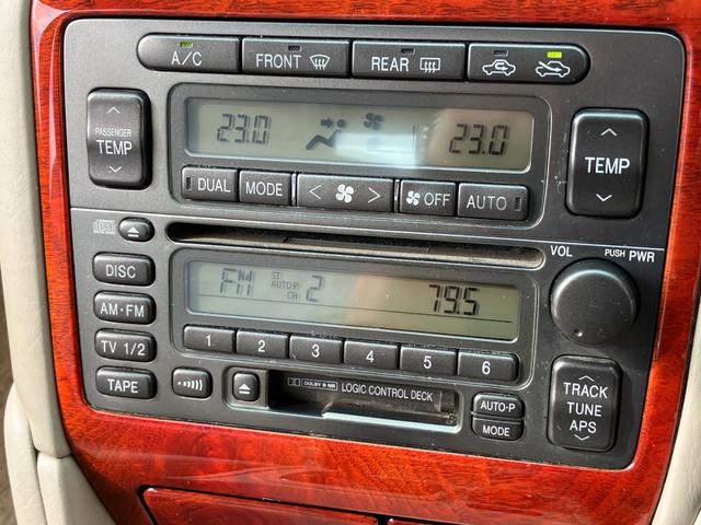 プログレ ＮＣ２５０　ウォールナットパッケージ　前期型　直６／１ＪＺ－ＧＥエンジン　本木パネル　ウッドコンビハンドル　キーレス　純正ＤＶＤナビ　ハーフシートカバー　純正アナログクロック　パワーシート　左右独立Ａ／Ｃ　電動ステアチルト　純正１５アルミ（63枚目）