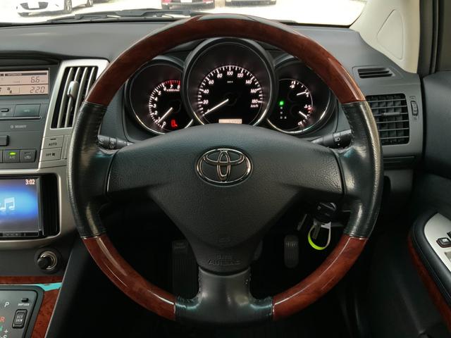 ハリアー ２４０Ｇ　Ｌパッケージアルカンターラセレクション　ワンオーナー／特別仕様車／アルカンターラシート／バックカメラ／ＥＴＣ／パワーシート／電動リアゲート／キーレス／ＣＤ／ＤＶＤ／ＨＩＤヘッドランプ／フォグ／純正１７インチアルミ／ウッドコンビハンドル（36枚目）