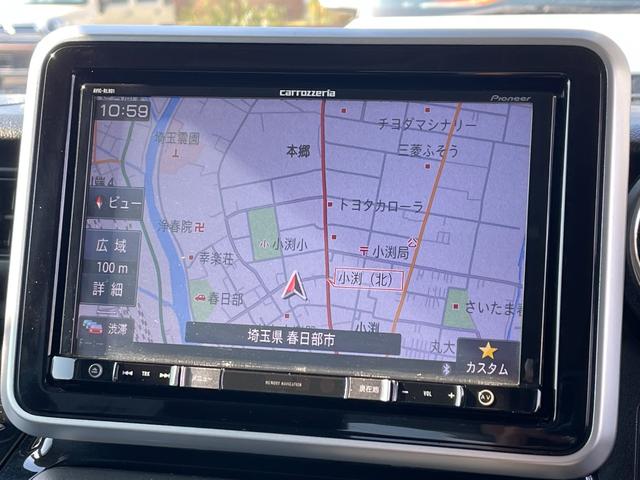 スペーシアカスタム ハイブリッドＸＳターボ　ナビ／セーフティサポート／衝突軽減／誤発進抑制／レーンキープ／クルコン／シートヒーター／ＥＴＣ／両側電動／ＣＤ／ＤＶＤ／フルセグＴＶ／Ｂｌｕｅｔｏｏｔｈ／ソナー／ＬＥＤ／プッシュＳ／オートハイビーム（4枚目）