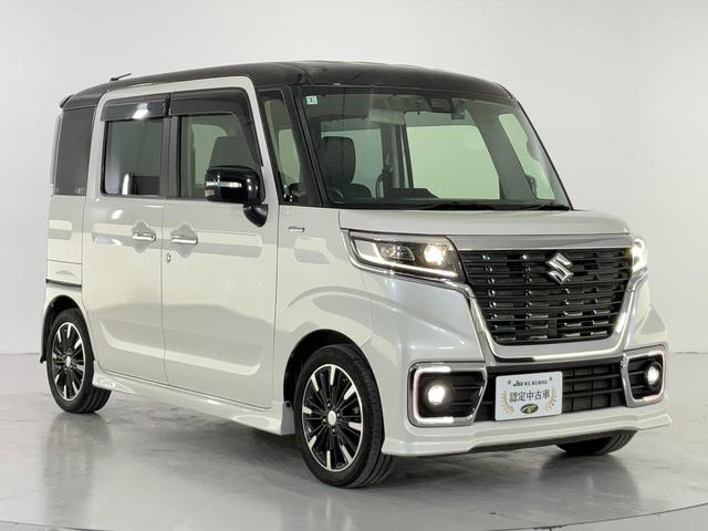 スペーシアカスタム ハイブリッドＸＳターボ　ナビ／セーフティサポート／衝突軽減／誤発進抑制／レーンキープ／クルコン／シートヒーター／ＥＴＣ／両側電動／ＣＤ／ＤＶＤ／フルセグＴＶ／Ｂｌｕｅｔｏｏｔｈ／ソナー／ＬＥＤ／プッシュＳ／オートハイビーム（11枚目）