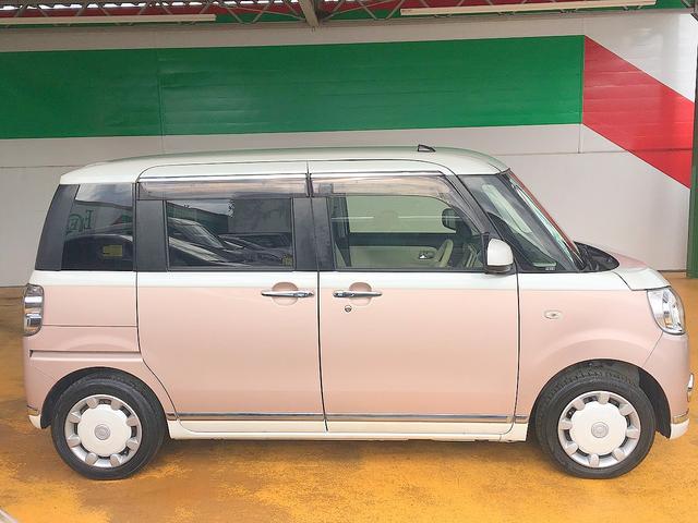 ムーヴキャンバス Gメイクアップ SAIII 修復歴無し 禁煙車 社外SDナビ フルセグTV DVD/Bluetooth再生 全方位カメラ スマートキー 両動ドア 衝突軽減ブレーキ オートエアコン シートヒーター i-stop LED フォグ(6枚目)