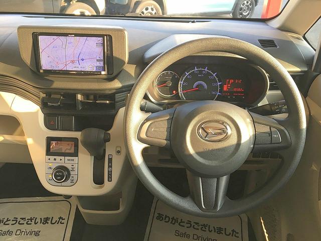 ムーヴ Ｘ　ＳＡ　修復歴なし　社外メモリナビ　地デジＴＶ　バックカメラ　スマートキー　衝突軽減ブレーキ　ＥＴＣ　ｉ－ｓｔｏｐ　オートエアコン　純正１４ＡＷ　電格ミラー（34枚目）