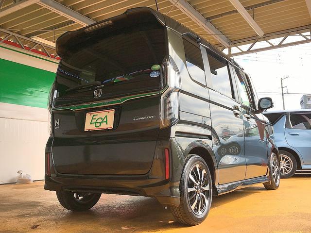 N-BOXカスタム G・Lホンダセンシング 修復歴無し 純正メモリナビ フルセグTV DVD/Bluetooth再生 バックカメラ スマートキー 両自動ドア 衝突軽減ブレーキ ビルトインETC LED フォグ 純正フルエアロ&14AW(7枚目)