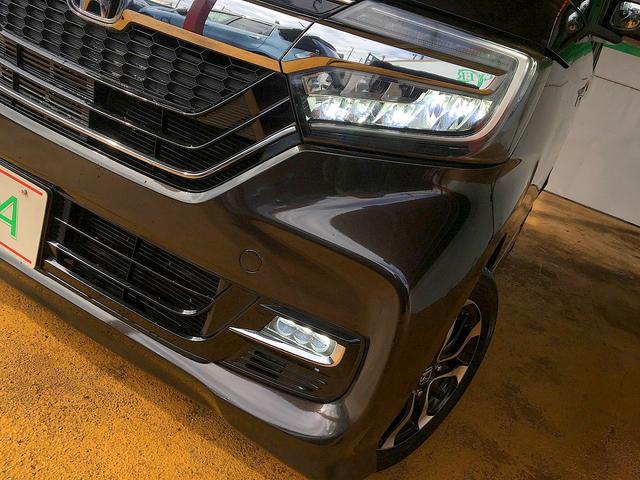 N-BOXカスタム G・Lホンダセンシング 修復歴無し 純正メモリナビ フルセグTV DVD/Bluetooth再生 バックカメラ スマートキー 両自動ドア 衝突軽減ブレーキ ビルトインETC LED フォグ 純正フルエアロ&14AW(24枚目)