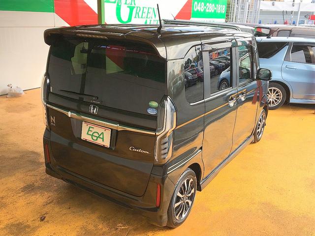 N-BOXカスタム G・Lホンダセンシング 修復歴無し 純正メモリナビ フルセグTV DVD/Bluetooth再生 バックカメラ スマートキー 両自動ドア 衝突軽減ブレーキ ビルトインETC LED フォグ 純正フルエアロ&14AW(29枚目)