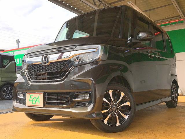 N-BOXカスタム G・Lホンダセンシング 修復歴無し 純正メモリナビ フルセグTV DVD/Bluetooth再生 バックカメラ スマートキー 両自動ドア 衝突軽減ブレーキ ビルトインETC LED フォグ 純正フルエアロ&14AW(32枚目)