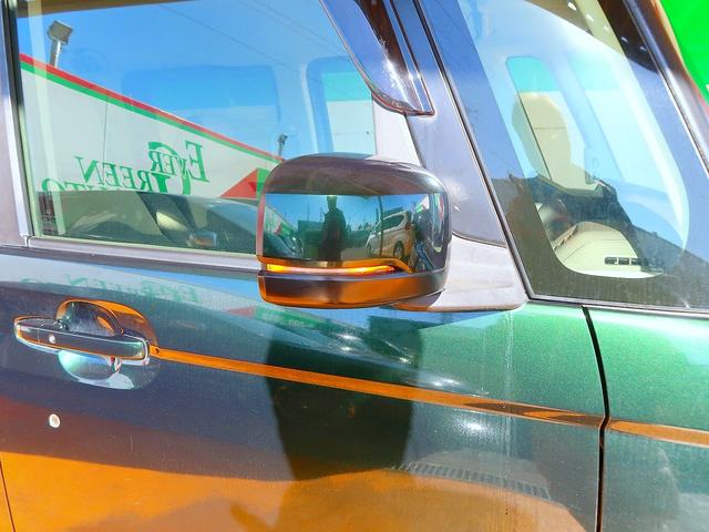 ミラーウィンカーは歩行者の視線の高さに合わせて目に付きやすく、安全性が高まります！それに見た目もオシャレですよね！最近では多くなってきました！ちゃんと付いてますよ！！