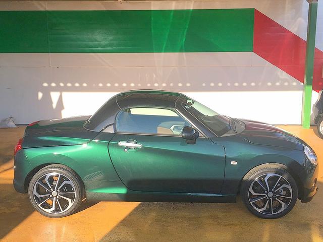 コペン セロ 修復歴無し 禁煙車 純正メモリーナビ フルセグTV Bluetooth再生 バックモニター プッシュスタート スマートキー オープントップ シートヒーター LEDヘッドライト フォグライト(6枚目)